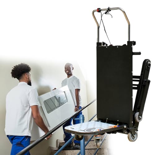 GESAIDES Carretilla Eléctrica para Subir Escaleras, Capacidad de 1100 Libras Carretillas Manuales para Subir Escaleras Carretillas Manuales Eléctricas de 2980 W Carretillas Plegables para logística
