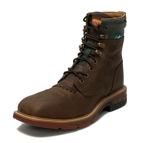 Image of Twisted X mens 8 inch Soft Toe Waterproof Lacer Work Boot