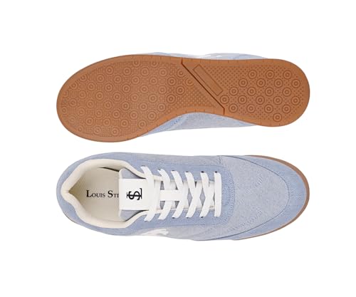 Image of LOUIS STITCH Women's Casual Lightweight Sneakers | Ortholite Cushioned Comfort | Dual-Color TPR Sole | Lightweight & Comfortable Casual Lace-Up Shoes | LSD-SNK-NBL & DNM