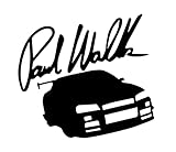 Paul Walker GTR Sticker - 5' Decal (Black)- Brian O'Conner, R31, R32, R33, R34, R35, RIP Paul Walker, Furious, Tuna no Crust, Gallo 24, Sticker, JDM SIX841B