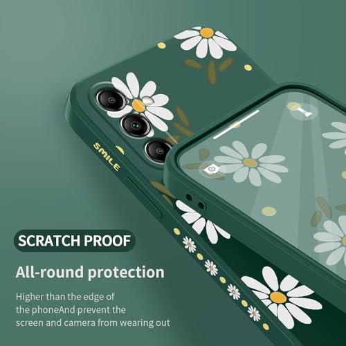 Coque silicone Galaxy A25 5G LEECG doublure microfibre anti-rayures écran 16,5 cm vert - 7