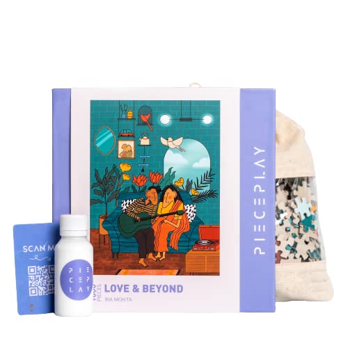 Pieceplay Puzzle 1000 Pieces for Adults w/Puzzle Glue for Framing - Love and Beyond - Hard Difficult Jigsaw Puzzles Game - Brain Booster Puzzles - Adult Board Games (B09X9XC88X) Amazon Price History, Amazon Price Tracker