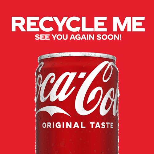 Coca-Cola Fridge Pack Soda Soft Drinks, 7.5 fl oz Cans, 10 Pack - Mini Soda Cans