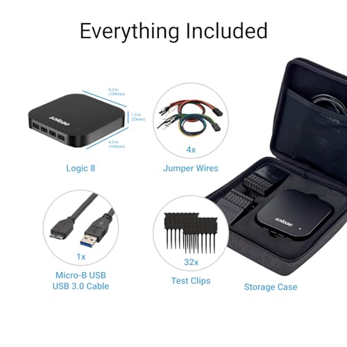 Logic Pro 16 (Schwarz) - Saleae Logikanalysator, 16 Kanäle