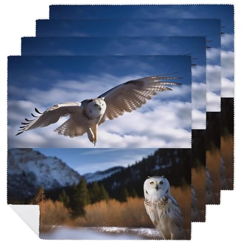 Servilletas de Tela Animales y Paisajes 4 piezas miniatura 1