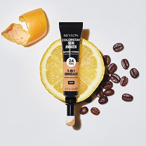 Image of REVLON Colorstay Skin Awaken 5 in 1 Concealer for woman, lightweight, Transfer Proof, Infused with Caffeine and Vitamin C, Hides imperfactions, dark circles & puffiness, Fair (005)
