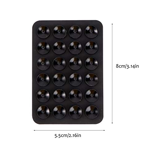 iplusmile Tapete de sucção de telefone, 6 peças antiderrapante para painel de telefone de carro, sup