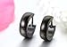 JewelryWe Pendientes Hombre Mujer, Huggie Pendientes de Aro, Pulido Acero inoxidable Pendientes...