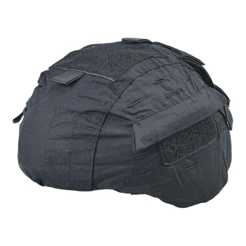 ATAIRSOFT Airsoft Tactical Helmet Cover for MICH 2000 Ver2/ACH Helmet-Without Helmet (Black)