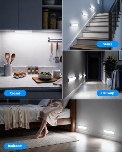 Abovizo Under Cabinet Lighting Wireless, Motion Sensor Light Indoor, 2 Pack - image 8