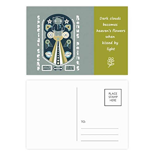 Jeu de cartes postales univers poétiques pour décorer votre bureau et envoyer vos remerciements