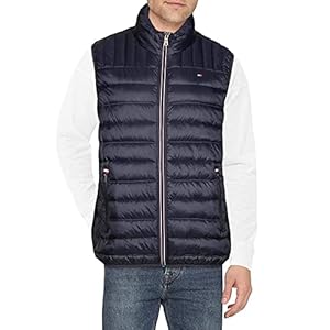Tommy Hilfiger Men’s Lightweight Packable Puffer Vest Jacket