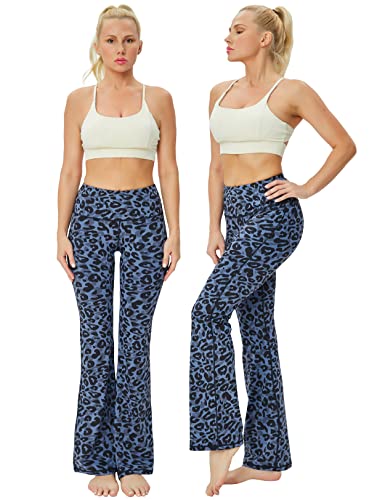Image of BUBBLELIME 29 inch /31 inch /33 inch /35 inch /37 inch 3 Styles Women's High Waist Bootcut Yoga Pants Basic /Side Pockets Tummy Control Workout Flared