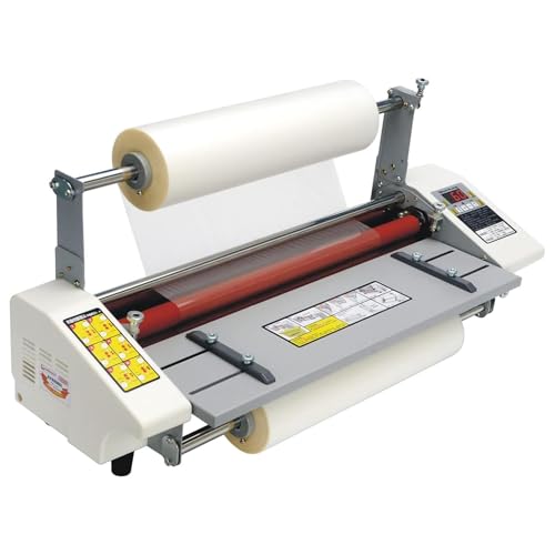 Plastifieuse thermique et à froid format A2 avec affichage digital et vitesse réglable