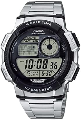 Casio Men's AE1000WD-1AVCF Silver-Tone Digital Watch : Casio:  Amazon.com.au: Clothing, Shoes \u0026 Accessories
