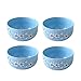 FGDFGDG Porcelanowe małe miski do serwowania - Salat Suppenudel Ramen Bowls - zestaw do makaronu - 4 sztuki duża pojemność zestaw misek ceramicznych -Microwave & zmywarka do naczyń - 4 cale, F
