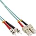 Produktbild InLine 82502O LWL Duplex Kabel, SC/ST, 50/125µm, OM3, 2m