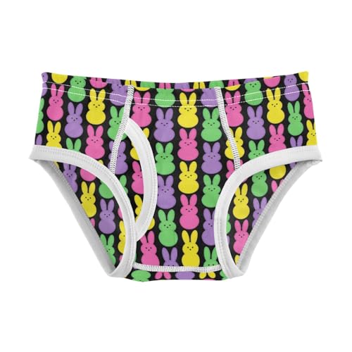 Boys' Exclusive Briefs Toddler Underwear 95% Combed Cotton Boxerbriefs 2T Multicolored Rabbit Pattern 14