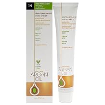 One N Only Demi Permanent Hair Color - Permanent Hair Dye Made with Argan Oil - Delivers Rich, Accurate Tones with Gray Coverage - Improves Moisture & Elasticity - 1N Very Black 3 oz