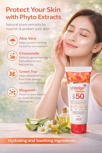 Image of Uv Edge Spf 50 Sunscreen Gel For All Skin Type, 1 Count