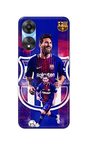 Image of Printed Hard Back Cover Case for Oppo A78 5G | Oppo A58 5G Back Cover (Famous Football Player) -1111