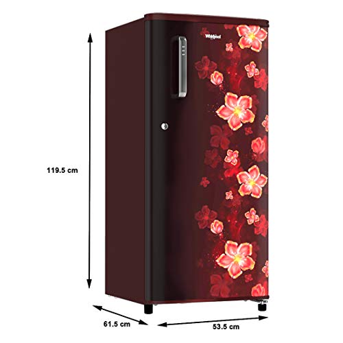 Image of Whirlpool 190 L 3 Star Direct-Cool Single Door Refrigerator Appliance (WDE 205 PRM 3S, Wine Twinkle)