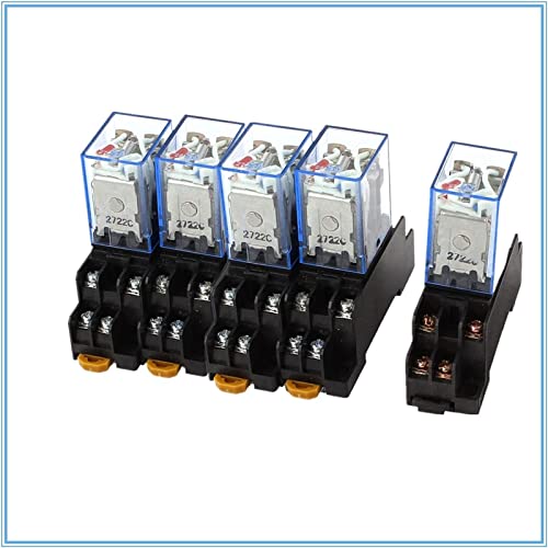 Relais 220V 10A Ly2nj HH62P avec socle 8 broches pour commuter deux circuits séparés