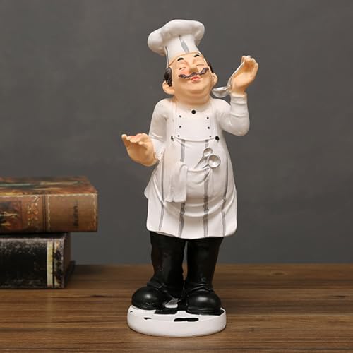 Figurine de comptoir de chef cuisinier et statues de centres de table