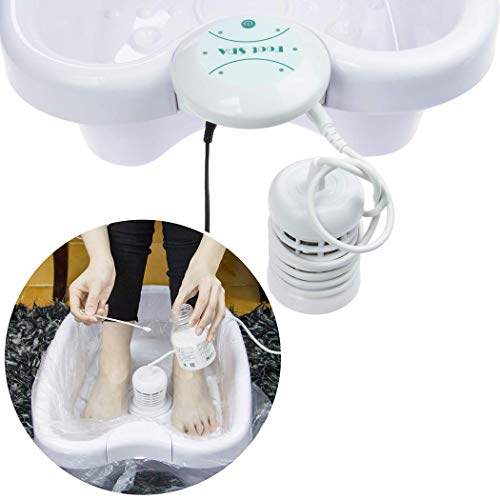 Máquina de baño de pies iónica portátil blanca miniatura 6