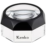 ケンコー(Kenko) ルーペ 置いて使う卓上拡大鏡 3倍 硝子レンズ(白板) 日本製 DK-75