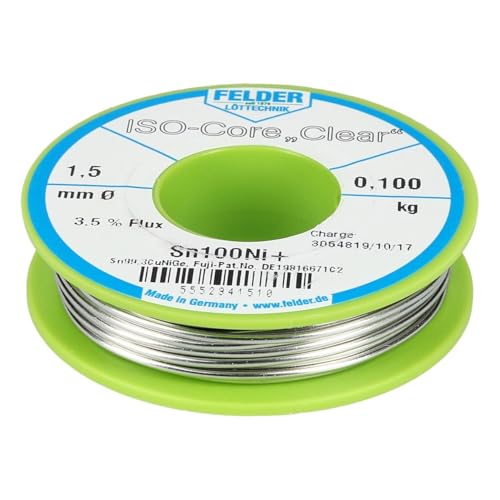 Preisvergleich Produktbild Lötdrahtrolle Felder 5552941510 1,5mmØ 100g bleifrei SN100NI