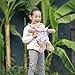 GAGAKU Baby Doll Carrier for Toddlers Doll Carrier for Little Girls Toy Baby Carrier for Kids Reborn Baby Doll Accessories - Pink (Leaf)