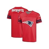 FOCO NFL Herren Offizielles Lizenzprodukt Primary Logo Alternate Color Game Day Team Trikot, New England Patriots - Rot, XL