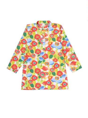 Image of KiddoPanti Boys 100% Cotton Ethnic Motif Printed Short Length Kurta