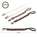 Kapihouse Pacifier Clips for Boys and Girls, Baby Holder Leash, Teething Toy Or Soothie by Hand-Made Braided(4 Pack A)