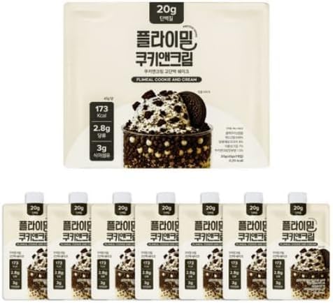 【韓国食品】FLMALE プロテイン シェイク パウチ クッキー＆クリーム味 45g×7本｜個包装 飲みやすいパックタイプ【並行輸入品】 (45g×7本, クッキー＆クリーム味)【並行輸入品】（Amazon）