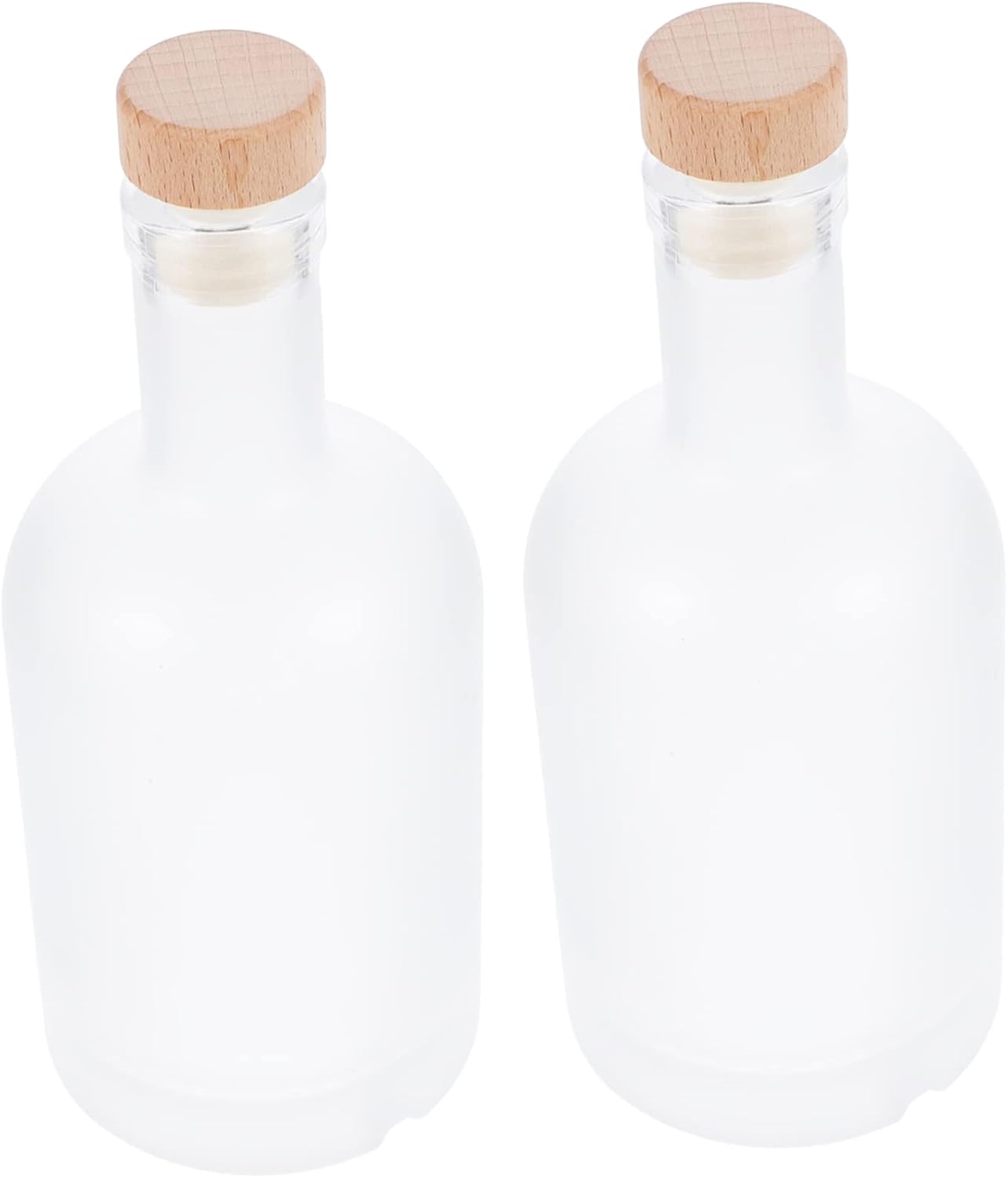 2Pcs Frosted Wine Bottles Sealed Cider Brewing Bottles Empty Storage Bottles for Home Brewing Parties Gatherings