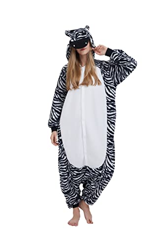 Pyjama Animal Zèbre pour vos Soirées Cosplay et Moments Détente à la Maison