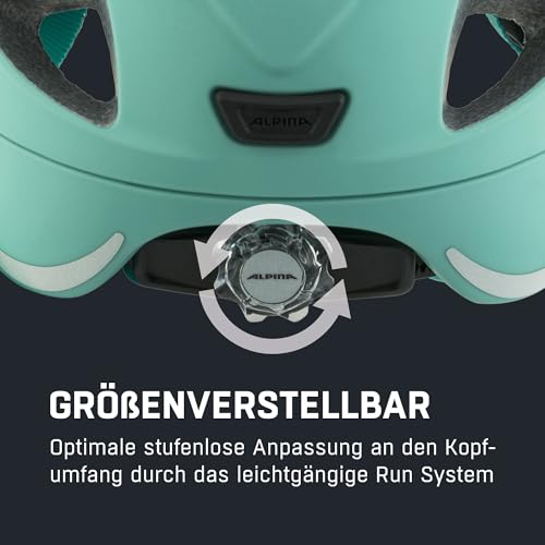 ALPINA Ximo L.E. Kinderfahrradhelm, Turquoise matt, 49-54 cm – Ansicht 5
