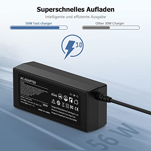 14V Netzteil Kompatibel für Samsung Monitor U28E590D S22D300HY C27F390FHU S27D390H S24D330 S24D390HL S24D391HL C24F396FHU S22C300H SyncMaster LCD/TFT 770 760V 1501MP TV Stromkabel Ladegerät Adapter