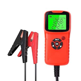 Tooarts Car Battery Charger Tester Analyzer 12V 2000CCA Battery Voltage Test Charge Circuit Charge Tester Automatic Diagnosis TM