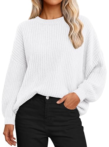 Image of PRETTYGARDEN Women's Fashion Sweater Long Sleeve Casual Ribbed Knit Winter Clothes Pullover Sweaters Blouse Top
