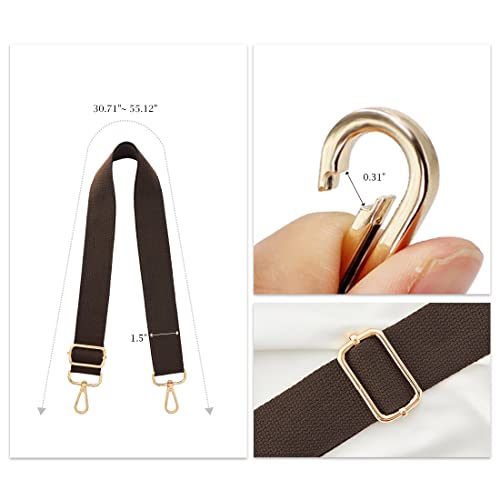 Image of TANOSII Wide Purse Strap Adjustable Replacement Shoulder Crossbody Strap Handbag Strap