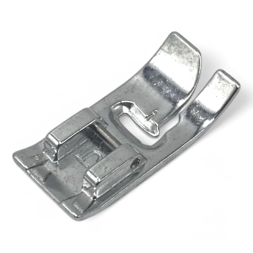 Image of ZENITH Zig Zag D Type Pressure Foot Snap on Type for Automatic Electric Low Shank Sewing Machines Suitable for Usha Janome Brother Singer etc Steel Finish (Combo Foot 8)