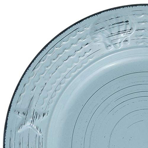Image of Pfaltzgraff Trellis Coastal 16-Piece Dinnerware Set, teal