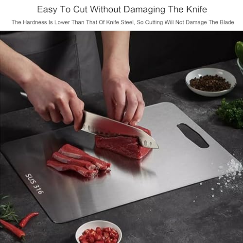 Planche à découper en acier inoxydable pour cuisiner vos repas sains - 3