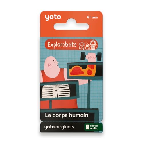 Yoto Pack Les Explorobots - Le Corps Humain, 8 Livres Audio pour Enfant en français à écouter sur conteuse et boîte à Histoires pour Enfant Yoto Player et Mini, Premiers documentaires 5-14 Ans
