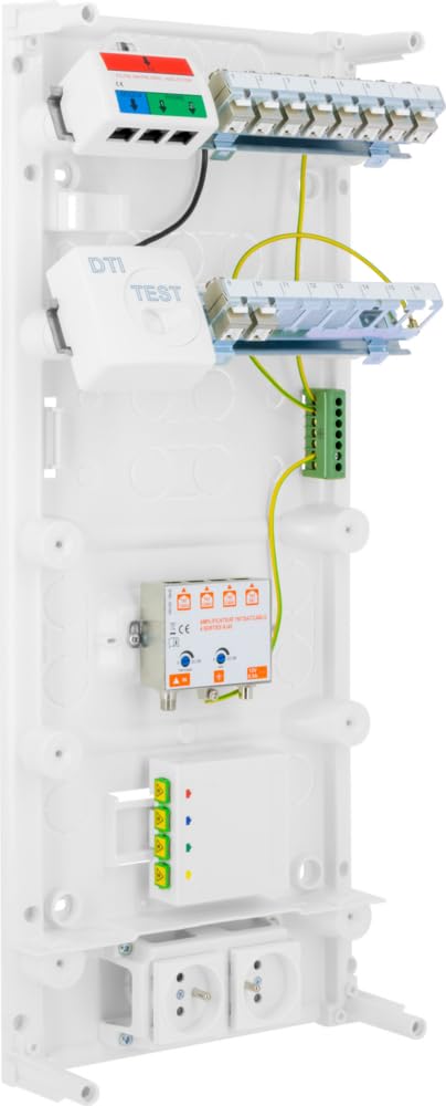 BATILEC - Tableau De Communication Grade 3TV – 8 Prises RJ45 Cat.6A STP