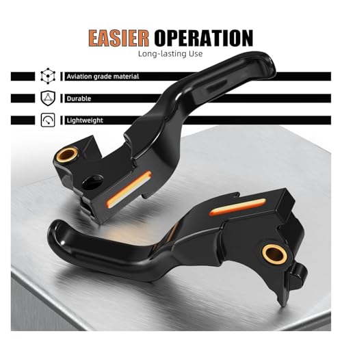 Palancas de embrague freno para Harley Iron 1200 repuesto de manetas naranja 8