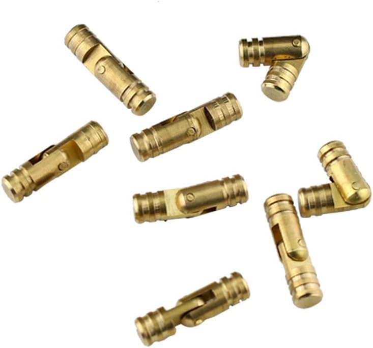 Tool Part for 100PCS/LOT Solid Brass Jewelry Chest Music Box Wine Wooden Case Hidden Invisible Concealed Barrel Hinge 4mm 5mm - (Color: 5X17mm)